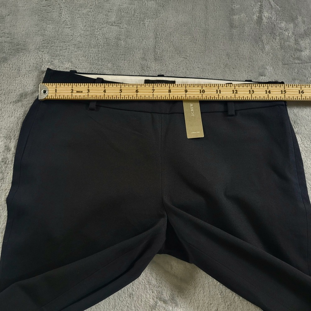 J. Crew Women's Minnie Pants S 4 NWT Black Career Stretch Slim Preppy Minimal - Picture 4 of 10